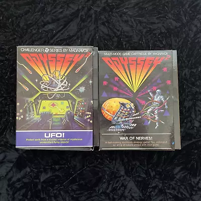 WAR OF NERVES + UFO! | Magnavox Odyssey 2 Video Game | Both CIB Complete • $20.75