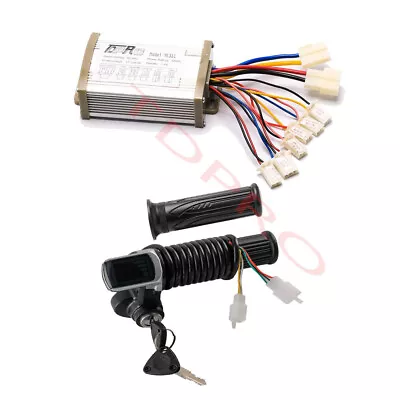 36V 800W Brush Speed Controller +Throttle Power Lock Electric Scooter Mini Bike • $48.87