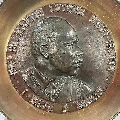 Dr Martin Luther King Jr. Cast Bronze I Have A Dream Plate 1968 Rare Vintage • $38.89