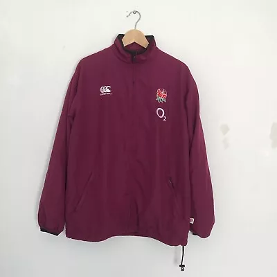 £24.99 • Buy Men’s Canterbury England Rugby O2 Track Jacket Windbreaker Coat Burgundy M VGC