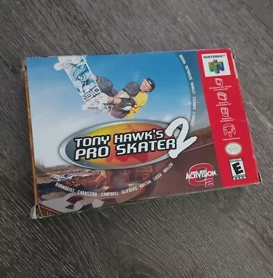 Tony Hawk's Pro Skater 2 (Nintendo 64 N64 2000) Authentic Box Only • $39.95