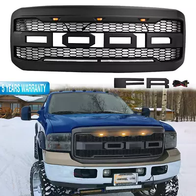 Front Upper Grill Matte Black Grille For 2005-2007 Ford F 250 F 350 Super Duty • $162.75