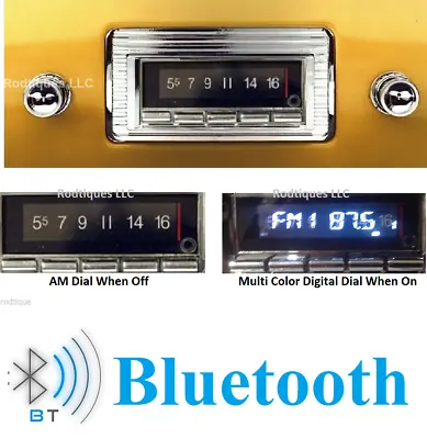 1947-1953 Chevy GMC Truck Bluetooth Stereo Radio Multi Color Display USA 740 • $369