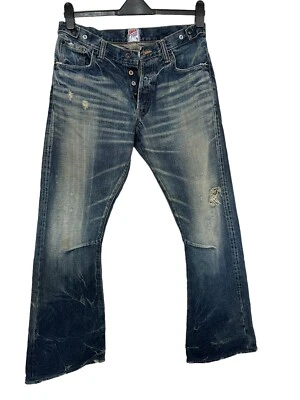 £124.99 • Buy RARE! M'S $879 PRPS JAPAN P29P02BB DARK BURNER BOOTCUT/ LEG JEANS 32 W Vgc