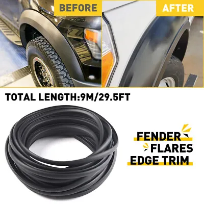 30ft Car Truck Wheel Wells Fender Flare Edge Rubber Trim Gasket Welting T-Style • $22.79