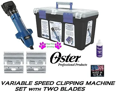 $455.99 • Buy OSTER CLIPMASTER VARIABLE SPEED CLIPPING MACHINE SET-2 BLADES,CASE-Sheep,Cattle
