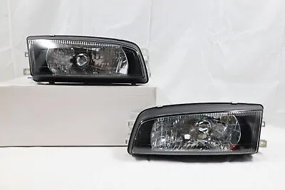 1996-97-98-2001~Mitsubishi Lancer EVO 4 Black Head Lights Mirage Headlights Lamp • $200.77