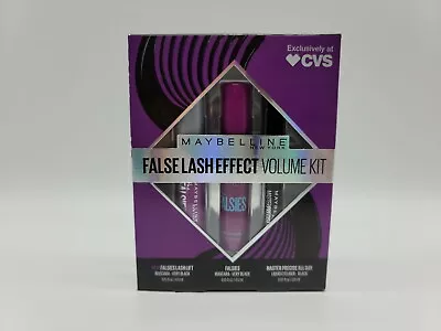 Maybelline New York False Lash Effect Volume Kit Mascara & Liquid Eyeliner Black • $9.99