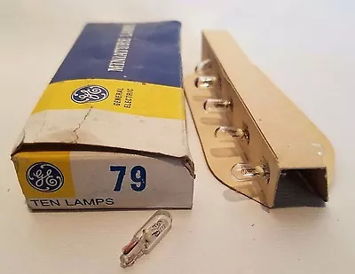 Box Of 7 General Electric GE 79 GE79 Miniature Wedge Base Lamps Light Bulbs • $24.97