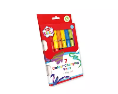 Kids 7 Colour Create Changing Pens & Magic Pen Fun Kids Children Playtime Colour • £3.39