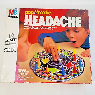 Vintage Pop O Matic Headache Board Game 1986 Milton Bradley Complete • $25