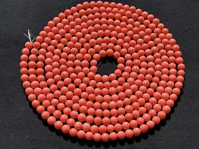 HALF POUND Of Vintage Undyed Salmon/Pink Coral Beads-8mm—109 INCHES Long • $140