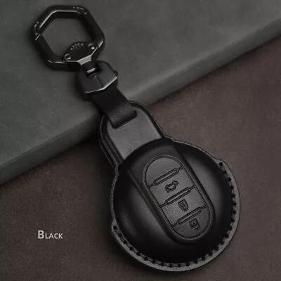 Leather Remote Car Key Case Cover Protect For BMW MINI COOPER F54 F55 F56 F57 • $16.09