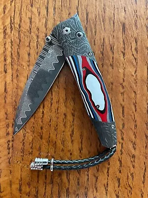 William Henry Knife B30 Octane Fordite Damascus • $2000