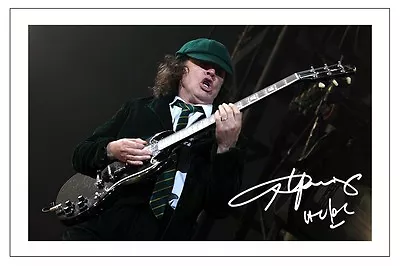 Angus Young Signed Photo Print Autograph Ac/dc • £6.90