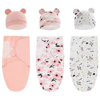 Newborn Baby Toddler Swaddle Wrap Blanket Sleeping Bag Sleep Sack Bedding Soft • £7.67