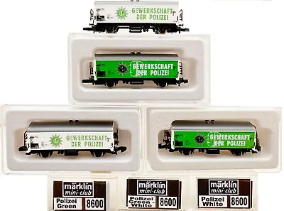 MARKLIN Z SCALE INDUSTRY PRINTED  3 COLLECTOR Refrigerator Cars Marklin Boxs  C8 • $59.95