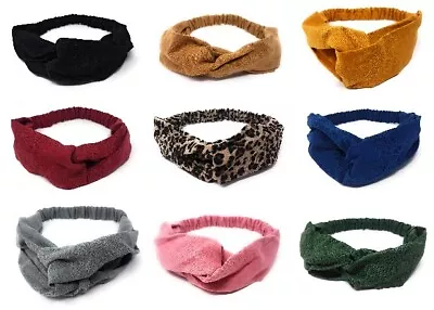 Ladies Twist Knot Head Wrap Hair Band Girls Headband Knotted Women's Yoga UK • £2.09