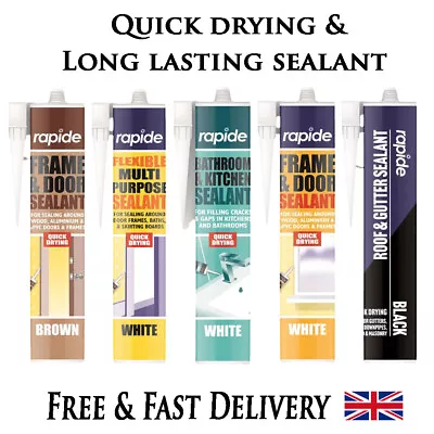 £5.95 • Buy 260ML Waterproof Silicone All Purpose Sealant For Kitchen Bathroom Fast Drying