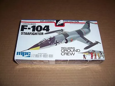 1/72  MPC  F-104   Starfighter  U.S. Jet Fighter  With Ground Crew  Sealed • $6.99