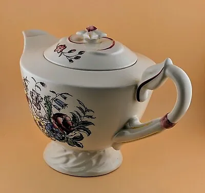 Clean Vernon Kilns-May Flower Tea Pot-Vernon CA USA Hand Painted Under Glaze • $69.99