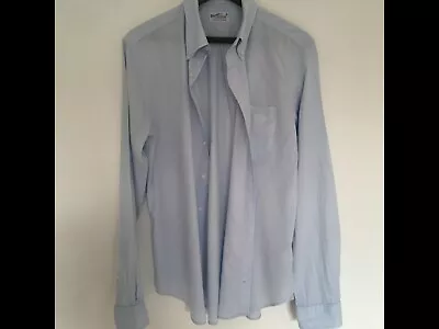 Gant Rugger Light Blue Windblown Oxford The Hugger Size Large • £29.99