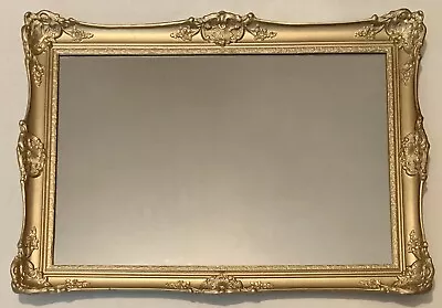 £79.99 • Buy Beautiful Vintage Ornate Antique Gold Baroque Mirror Gilt Wood Frame 31.5x22.5”