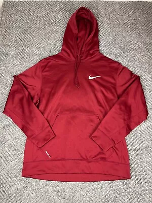 Nike Therma Fit Hoodie Adult Size XL Red Pullover Drawstring Mens • $25