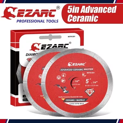 2PC EZARC 5 In Advanced Ceramic Diamond Blade Porcelain Blades For Angle Grinder • $20.99