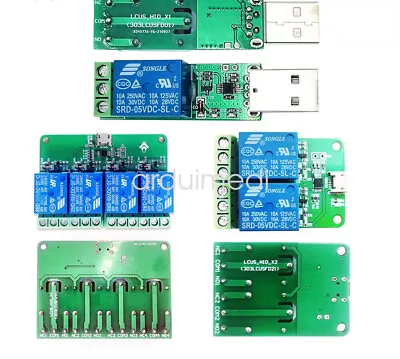 5V 1/2/4 Channel Relay Module HID Drive-free Micro USB 10A/250VAC 10A/30VDC New • $3.01