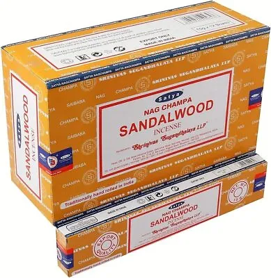 Satya Nag Champa Sandalwood Incense Sticks - Box 12 Packs • $12