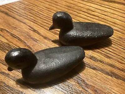 2~ Vintage CAST IRON SMALL DUCK FIGURES2-1/2”/Paperweights • $12.99