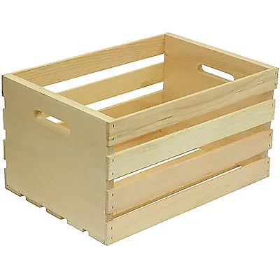 $32.02 • Buy Wood Storage Crate, Large
