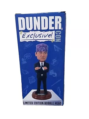 The Office DUNDER CON Exclusive Prison Mike BobbleHead Limited Edition NIB /1000 • $59.99