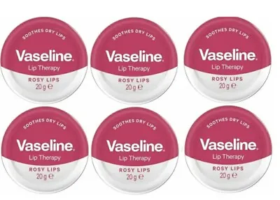 £15.99 • Buy X6 Vaseline Rosy Lip Tin 20g-Free Postage/NEW