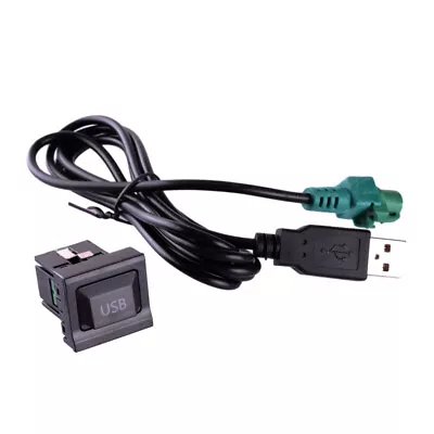 USB Switch Socket & Cable Kit Fit For VW Jetta Golf Mk5 Mk6 Scirocco MK3 New • $13.05