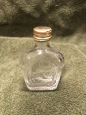 Vintage Crown Royal Small Bottle With Tin Lid. • $14.99