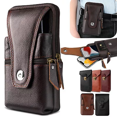 Cell Phone Waist Belt Holster Loop Pack Bag PU Leather Pouch Wallet Case​ Cover • $6.60