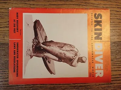 1957 July Skin Diver Magazine Vintage Scuba • $35