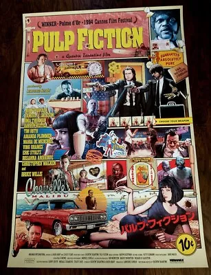 Limited Ed. Pulp Fiction Screen Print By Ise Ananphada Mondo Tarantino • $379.99