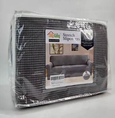 Easy-Going 2 Pieces Microfiber Stretch Sofa Slipcover – Light Gray - DHS1057  • $29.45