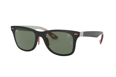 Ray Ban Scuderia Ferrari Collection RB8395M F05471 Matt Carbon Dark Green 52mm • $1333.78