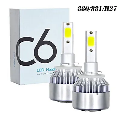 H27 880 881 36W LED Car Headlight Kit Light Lamp Single Beam Bulb White 6000K • $10.33