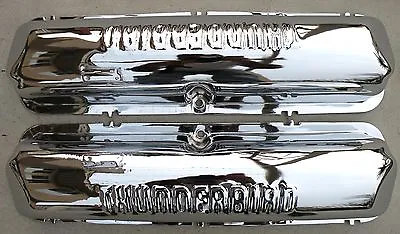 X Ford Thunderbird Fe 390 427 428 Chrome Valve Rocker Arm Covers 1958-1969 58-69 • $850