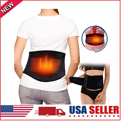 Magnetic Back Support Belt Brace Self Heating Lumbar Lower Waist Pain Relief NEW • $8.45