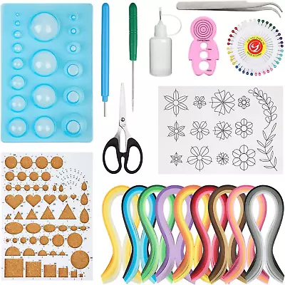 Paper Quilling Tools Set 19 Pcs Quilling Kit For DIY Paper Craft Including 45 Co • £22.29