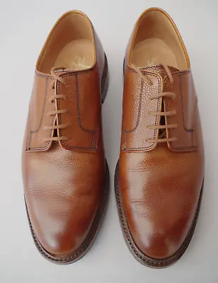 NEW Crockett & Jones 'Grasmere' Tan Shoes S 9E Scotch Grain Dainite Sole JE1260 • £325