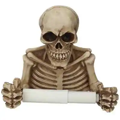 3D Skeleton Toilet Roll Holder - Skull Loo Paper Toilet Tissue. UK Stock • £34.99