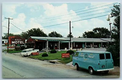 Kelly Motel Route 66 Shamrock Texas Irish Brand Van Vending Machine Postcard N1R • $17.95