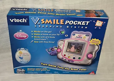 Vtech V Smile Pocket Hand Held Learning Gaming System Cinderella Factory Sealed • $129.95